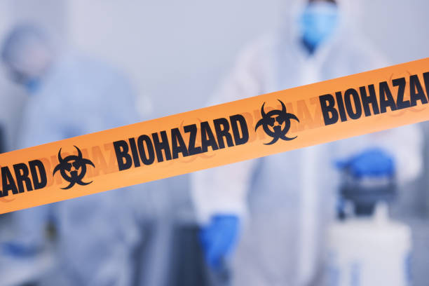 Professional Biohazard Cleanup technician working in Marysville, OH